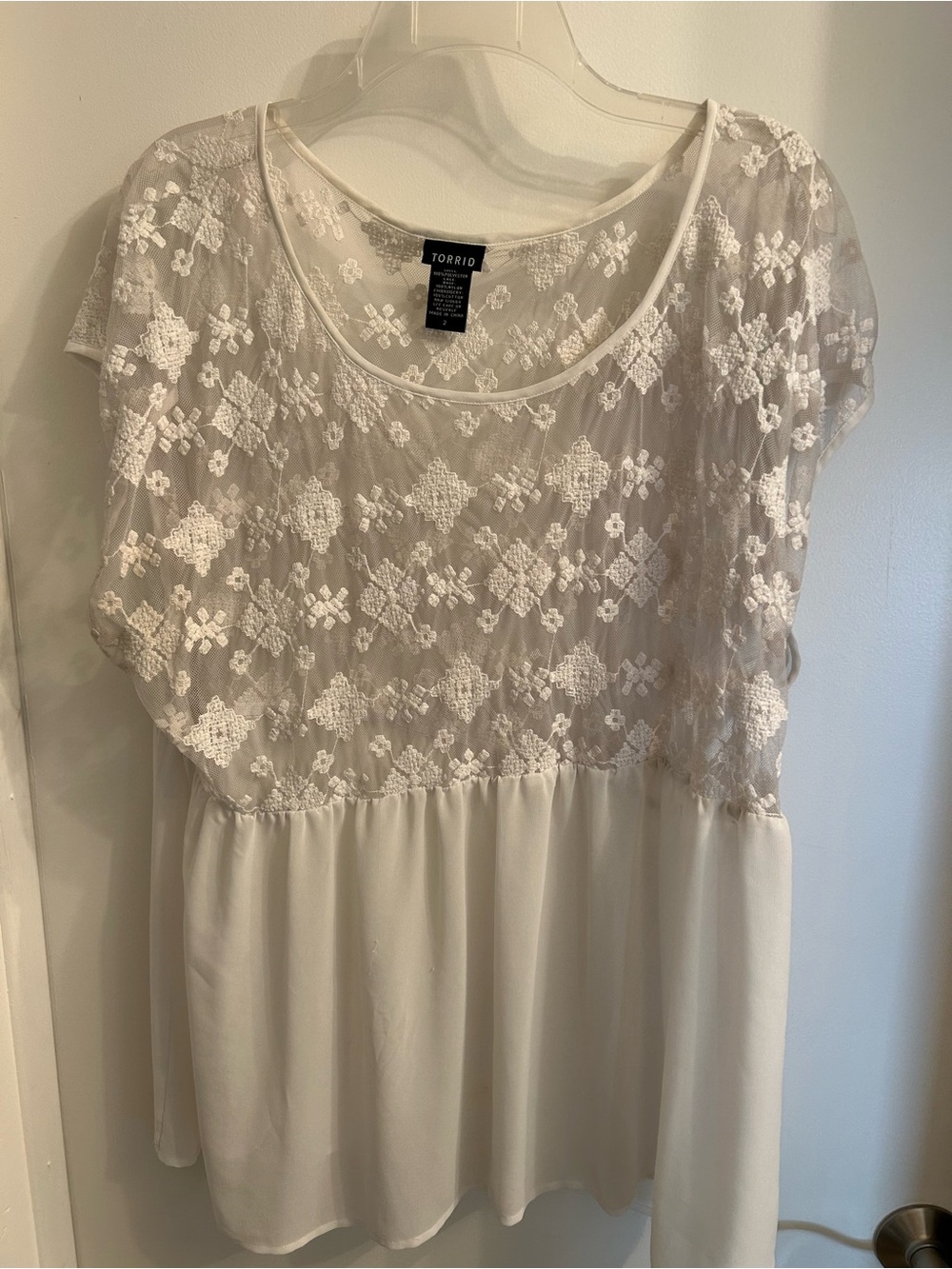 torrid Ivory Lace Overlay Maxi Dress